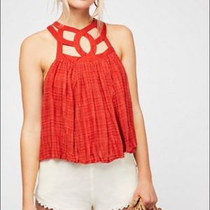 Free People One Geo Blouson Top